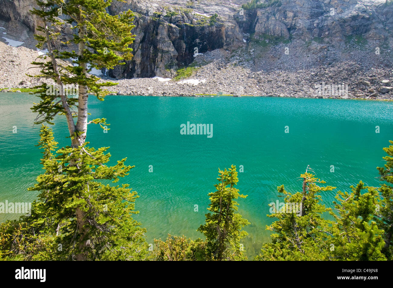 Kane Lake dans les montagnes de Pioneer dans Idaho Banque D'Images