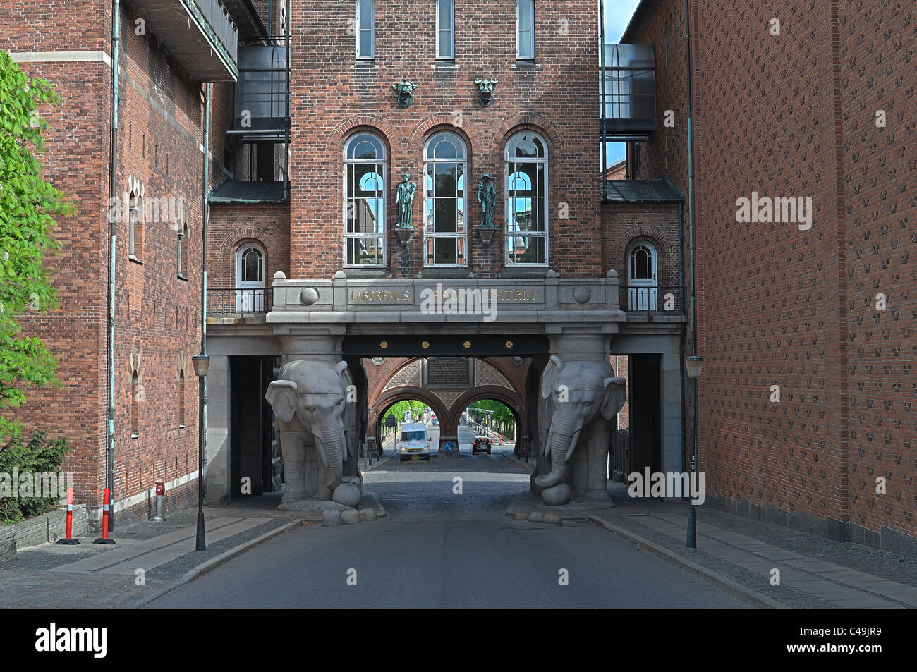 Ancienne Brasserie Carlsberg à Copenhague, Danemark Banque D'Images