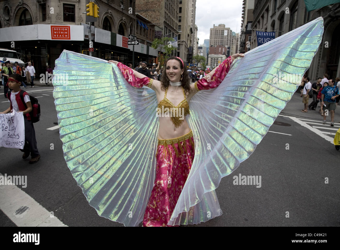 Anuual New York City Parade de danse le long de Broadway à New York City. Banque D'Images