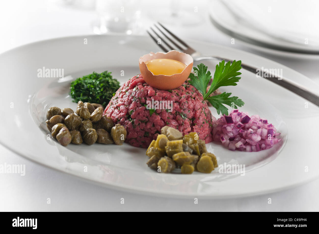 Steak tartare Banque D'Images