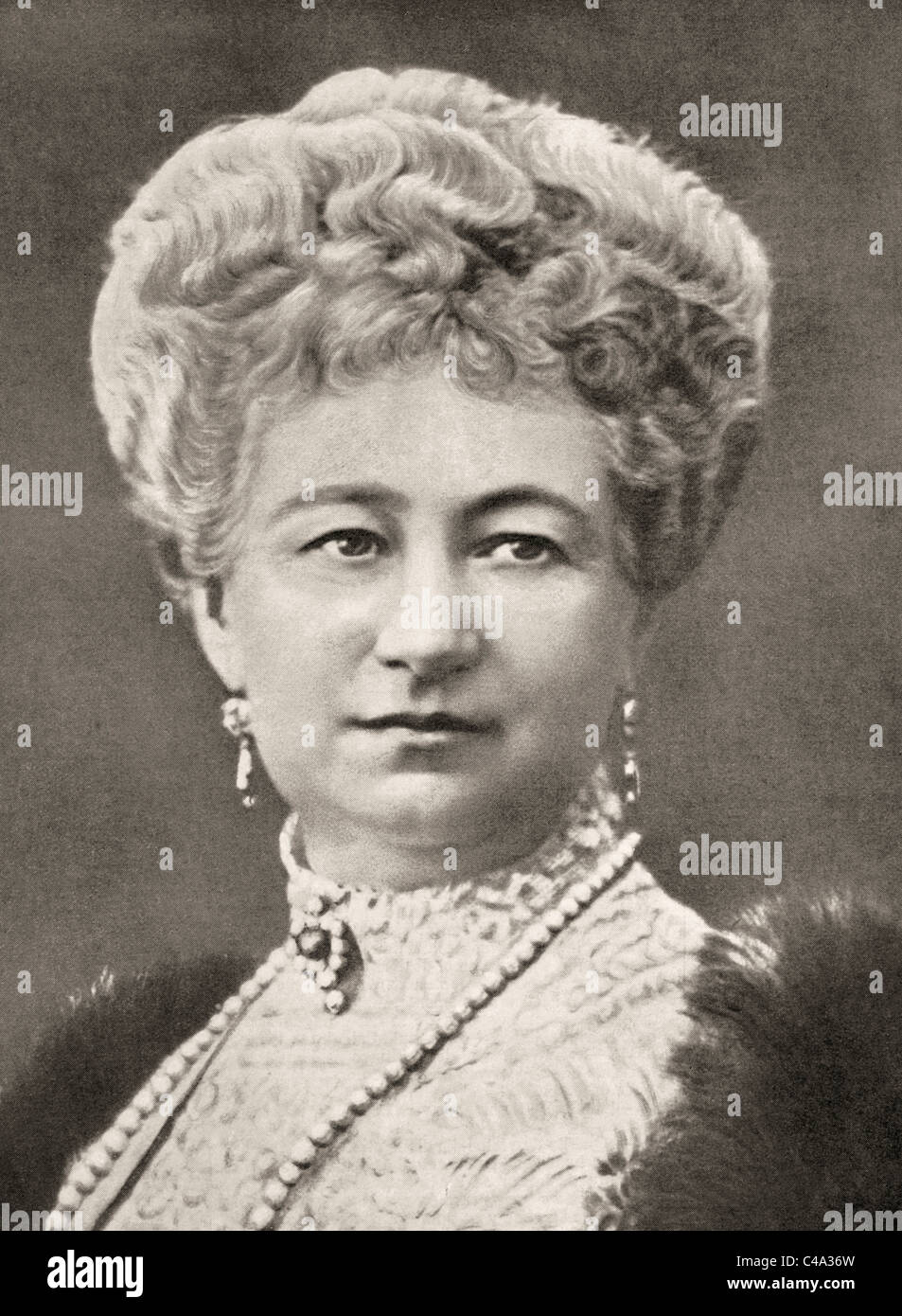 Augusta Victoria de Schleswig-Holstein, 1858 - 1921. Dernière Impératrice allemande et Reine de Prusse. Banque D'Images