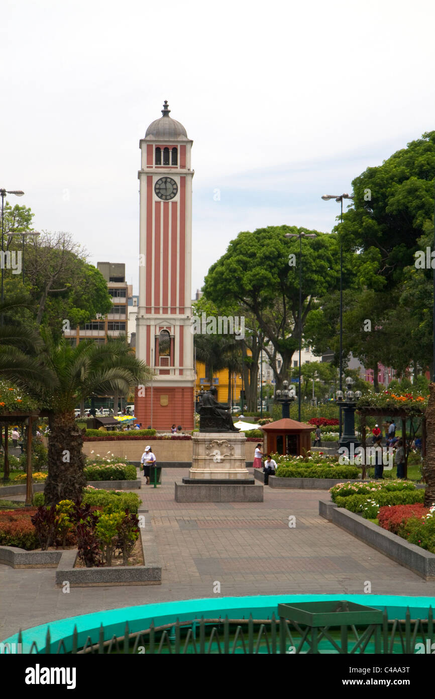 Parc Parque Universitario ou à l'Université de l'Université Nationale de San Marcos, situé au centre-ville de Lima, Pérou. Banque D'Images