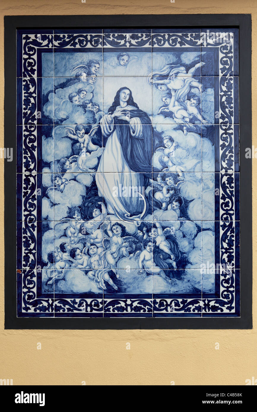 Carreaux Mosaic Jésus Catholique Espagnol Banque D'Images