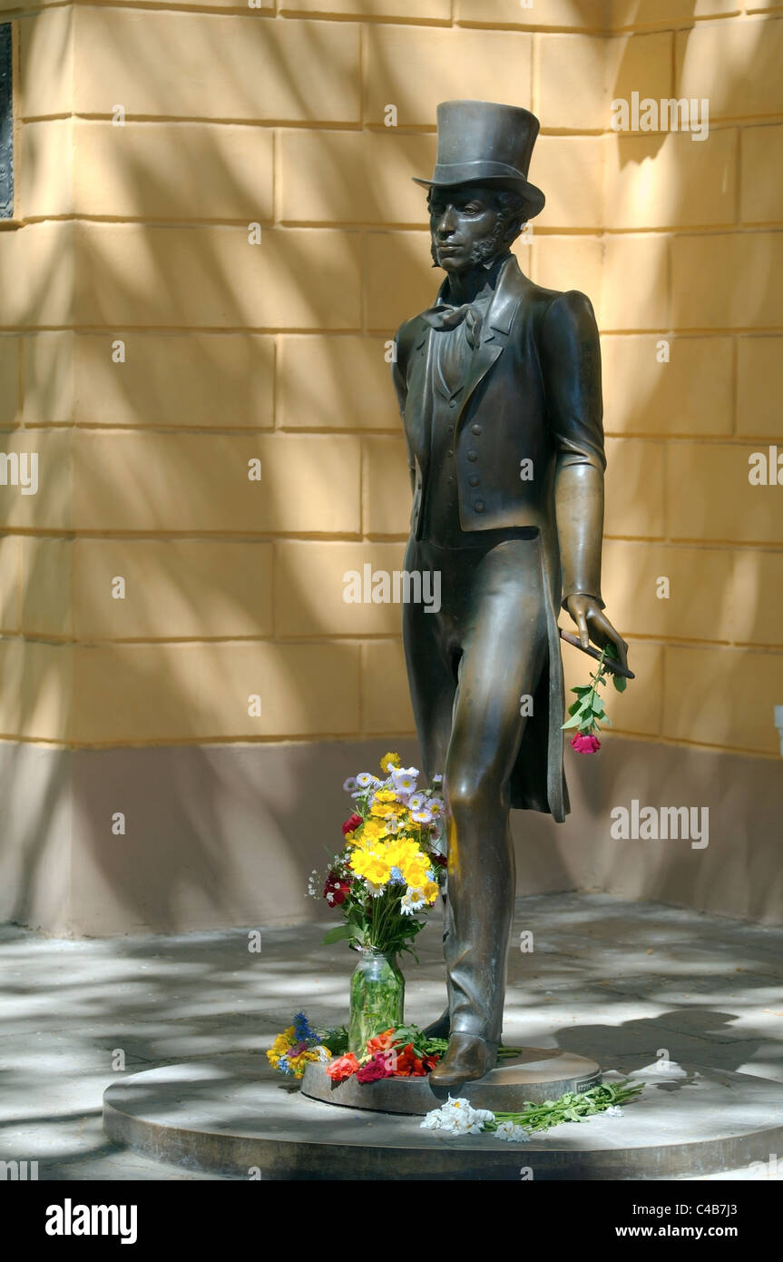 Alexandre Sergueïevitch Pouchkine, Monument Odessa, Ukraine, Europe Banque D'Images