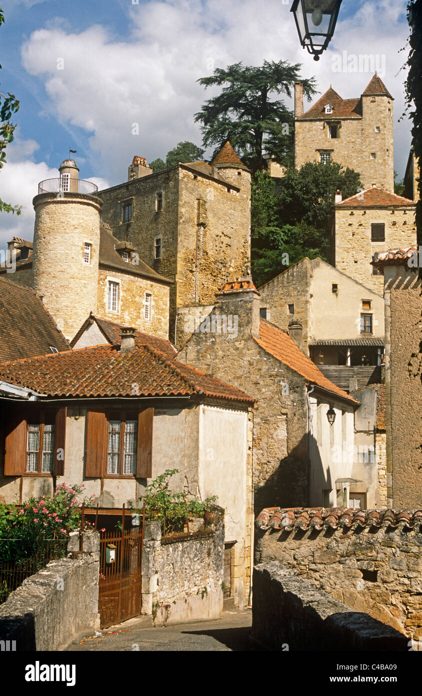 France, Midi-Pyrénées, Lot, Puy l'Evêque. Banque D'Images