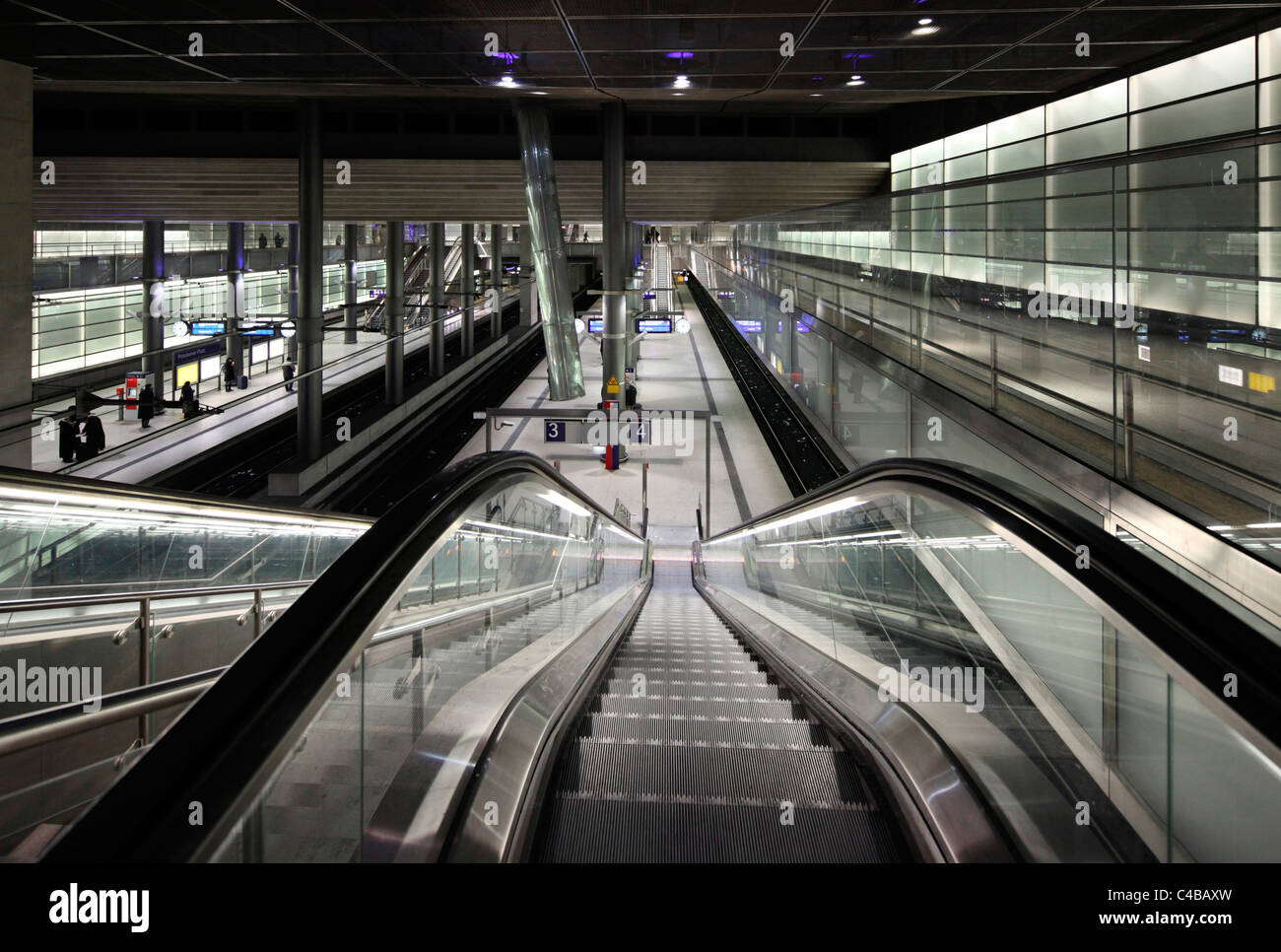 La gare de Potsdamer Platz, Berlin. Allemagne Banque D'Images