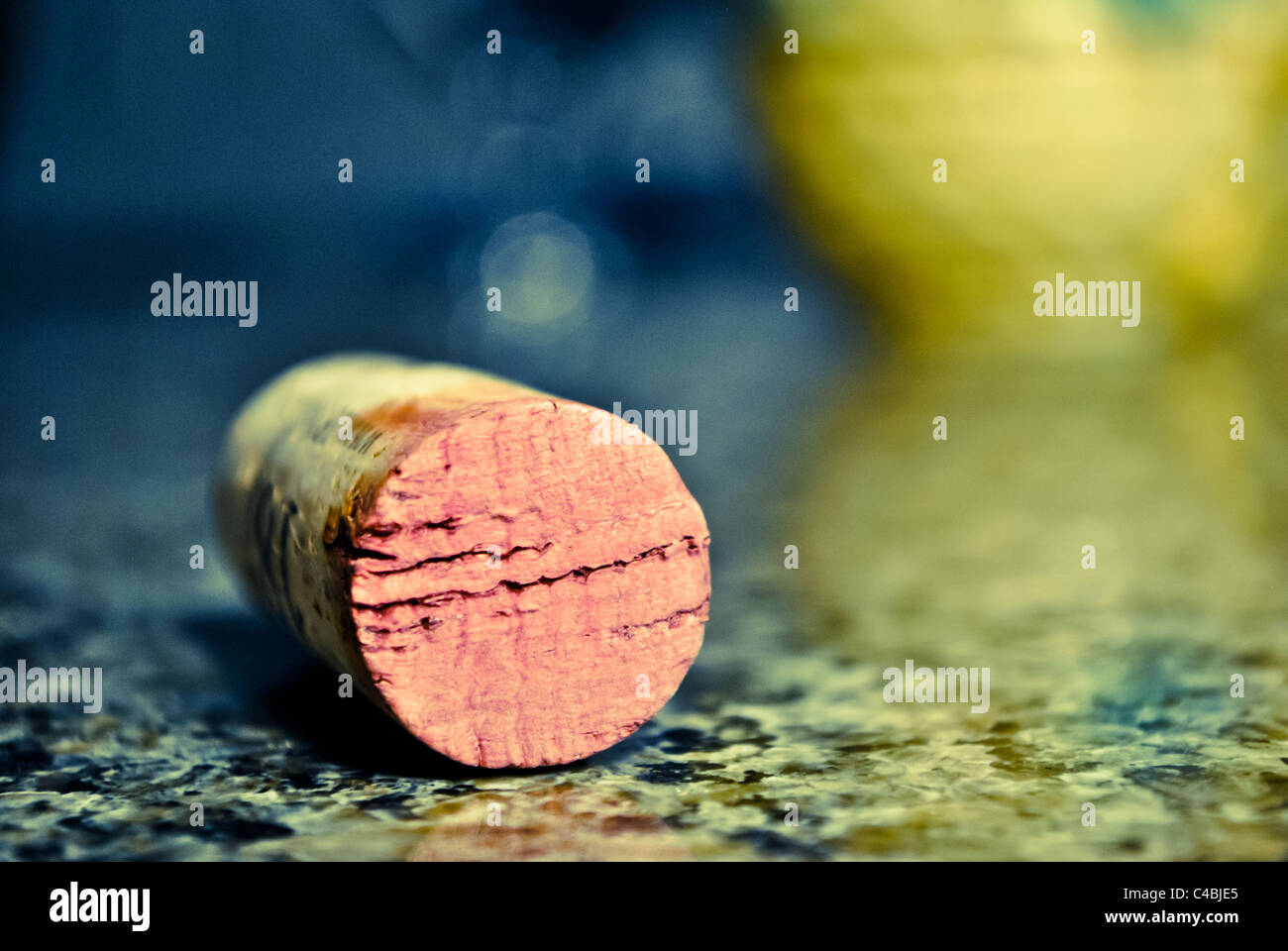 Close up of a wine cork. Banque D'Images