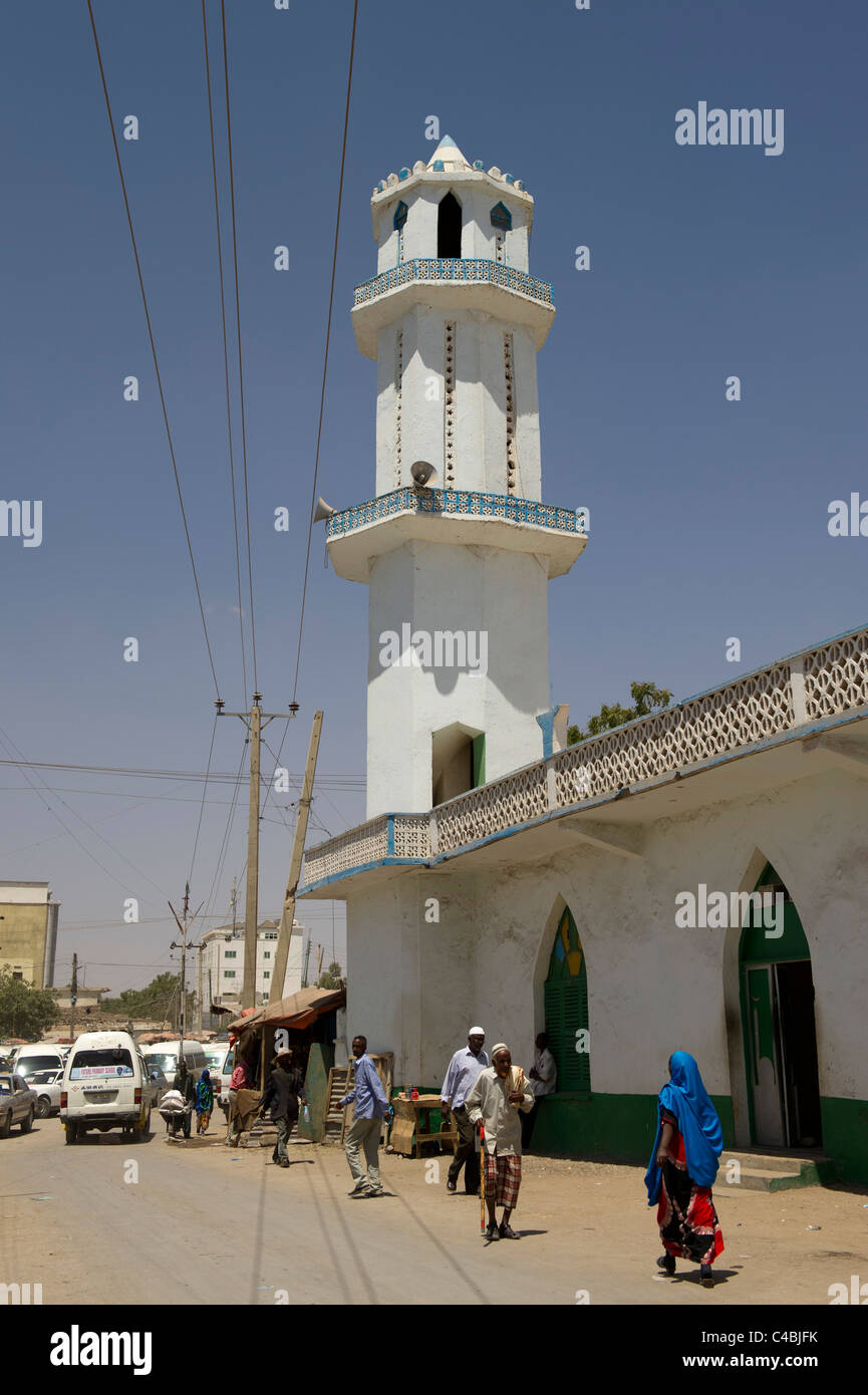Mosquée Jama, Hargeisa, Somaliland, en Somalie Banque D'Images