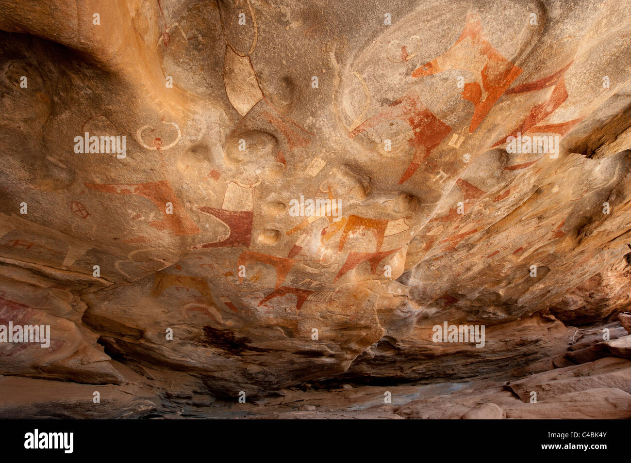 Las Geel art-rock, le Somaliland, en Somalie Banque D'Images