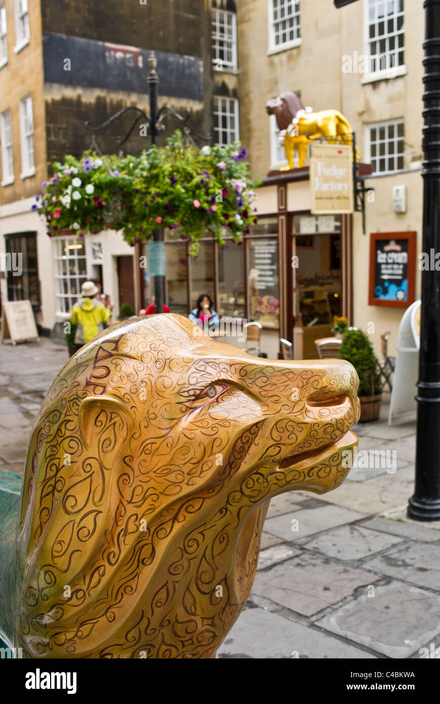 Golden Lion à Bath Angleterre UK UE Banque D'Images