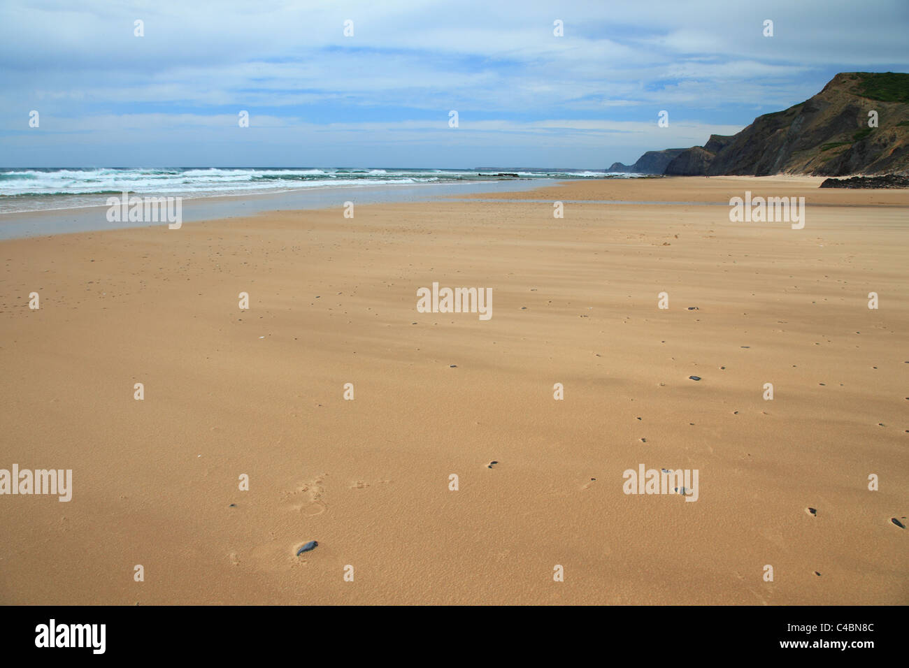 Cordama beach Costa Vicentina, côte ouest de l'Algarve au Portugal Banque D'Images