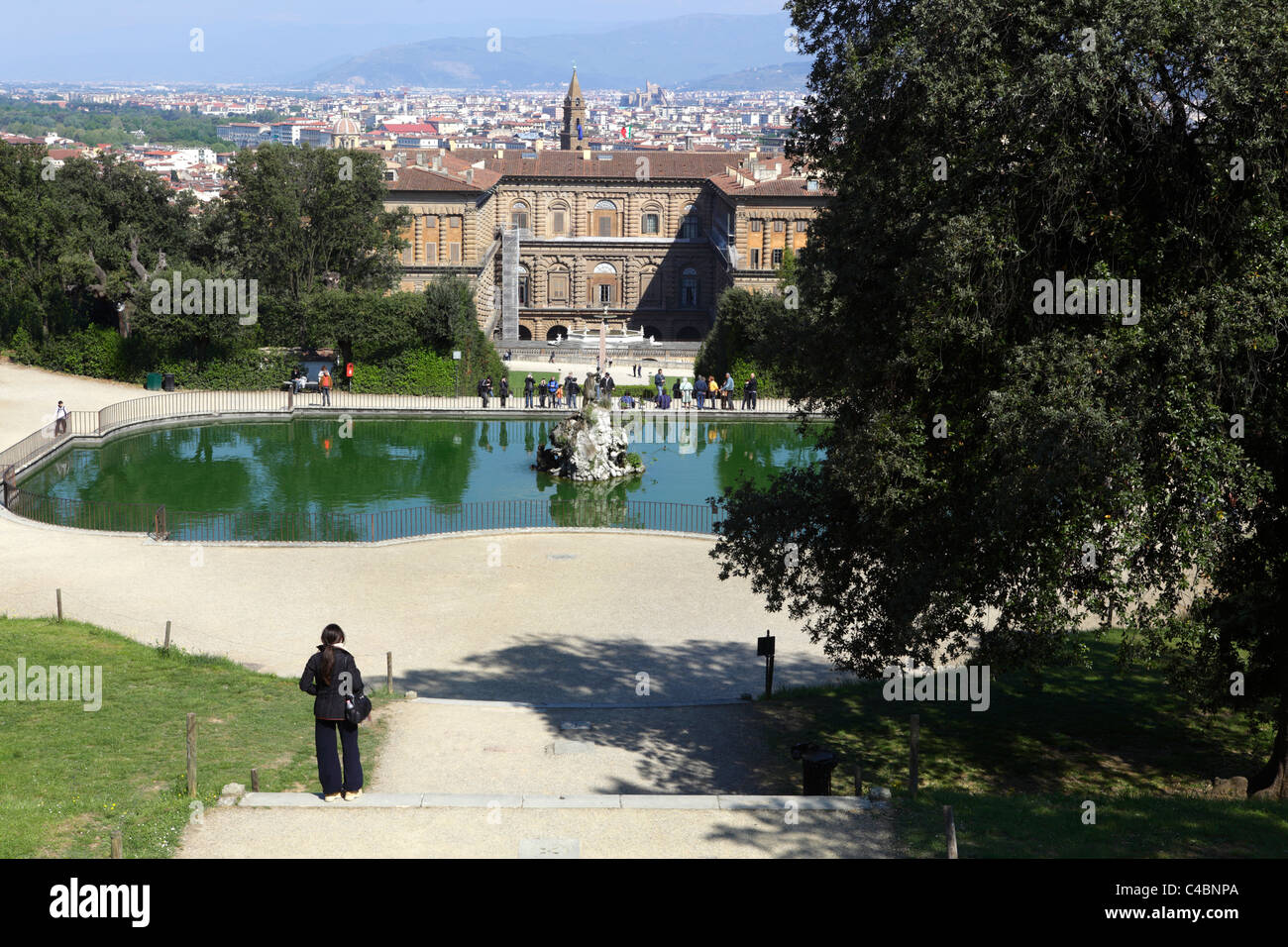 Jardins de Boboli et du Palais Pitti, Florence, Italie Banque D'Images