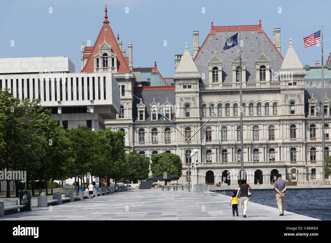 New York State Capitol Building, Albany Banque D'Images
