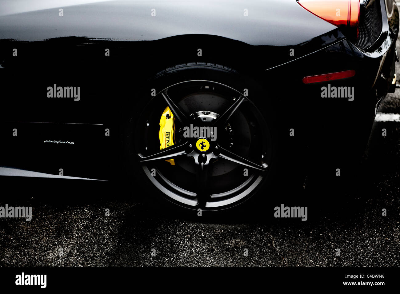 Une Ferrari 458 Italia photo avec effets spéciaux ajoutés Banque D'Images