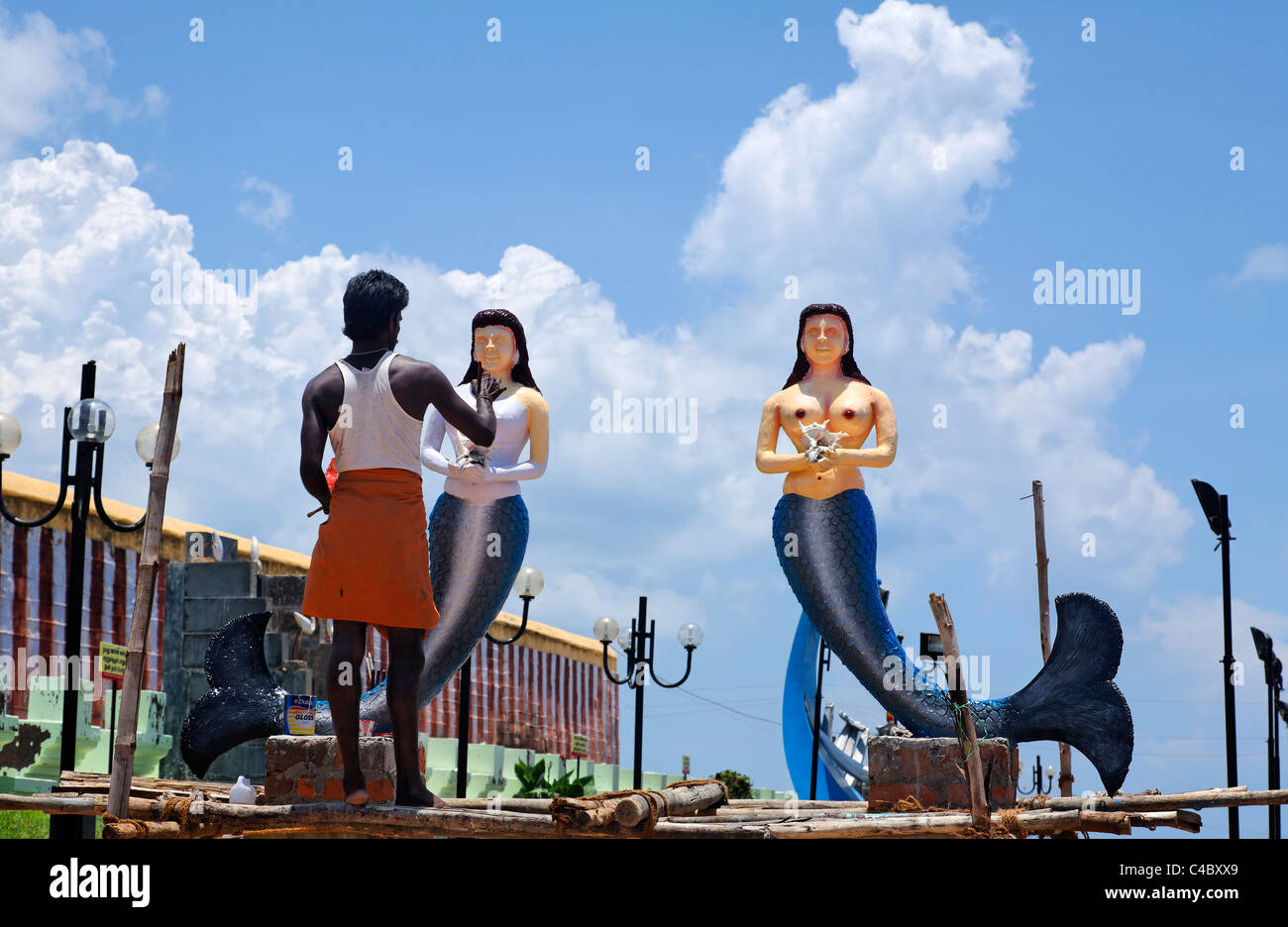 Inde - Tamil Nadu - Kanniyakumari - le point le plus au sud de l'Inde Banque D'Images
