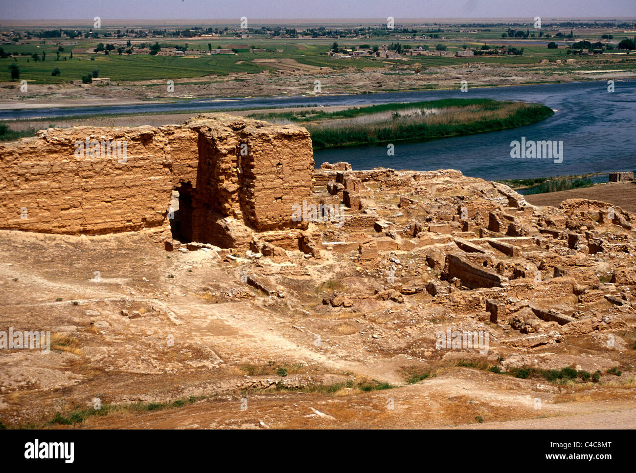 Ruines de Dura Europos, ancien royaume de l'Euphrate, en Syrie Banque D'Images