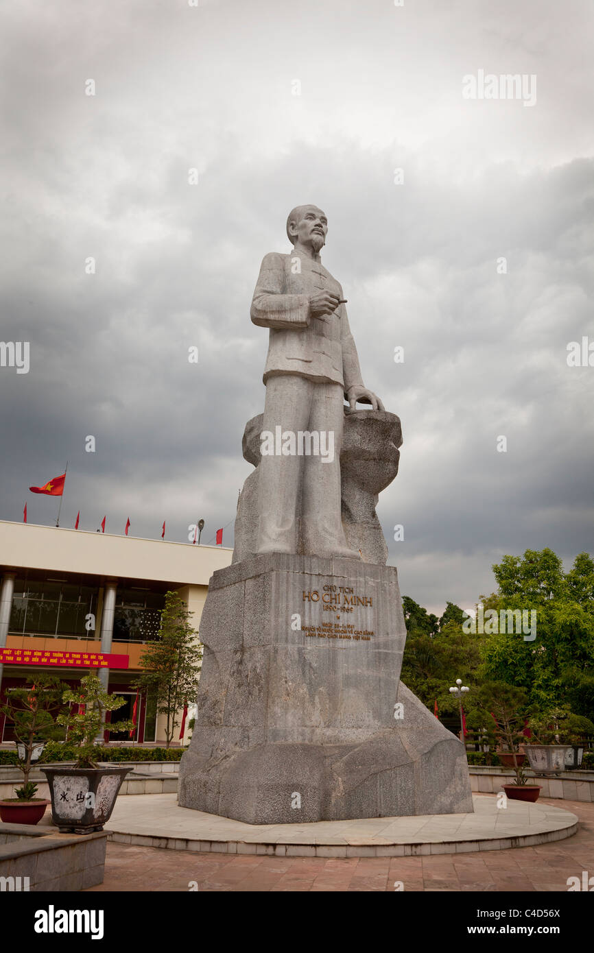 Ho Chi Minh statue, Cao Bang, Vietnam du Nord Banque D'Images