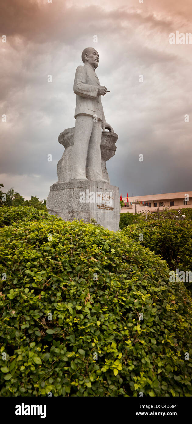 Ho Chi Minh statue, Cao Bang, Vietnam du Nord Banque D'Images