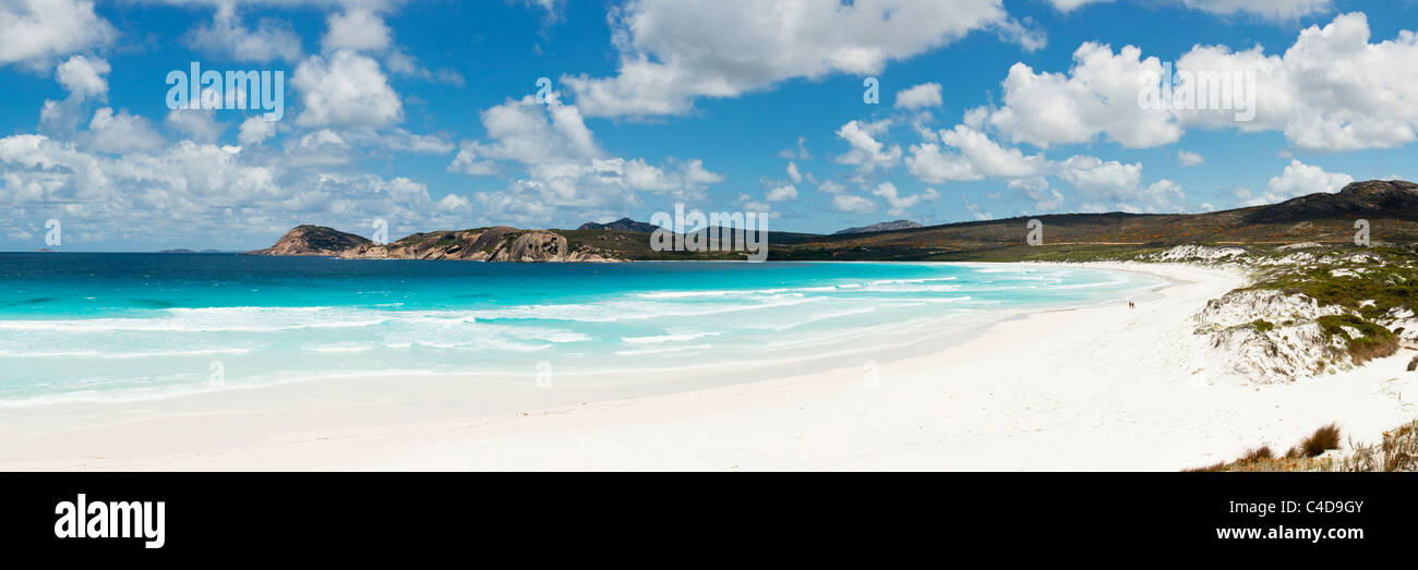 Vue le long beach à Lucky Bay, Cape Le Grand National Park, Esperance, Western Australia, Australia Banque D'Images
