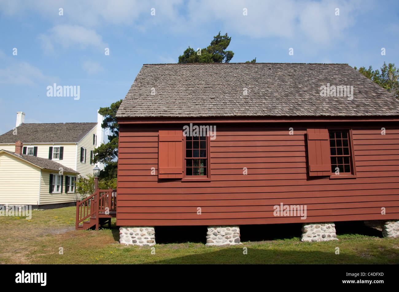 Caroline du Nord, de la mer de Beaufort. Site historique de Beaufort, Carteret County Court House, ch. 1796. Banque D'Images