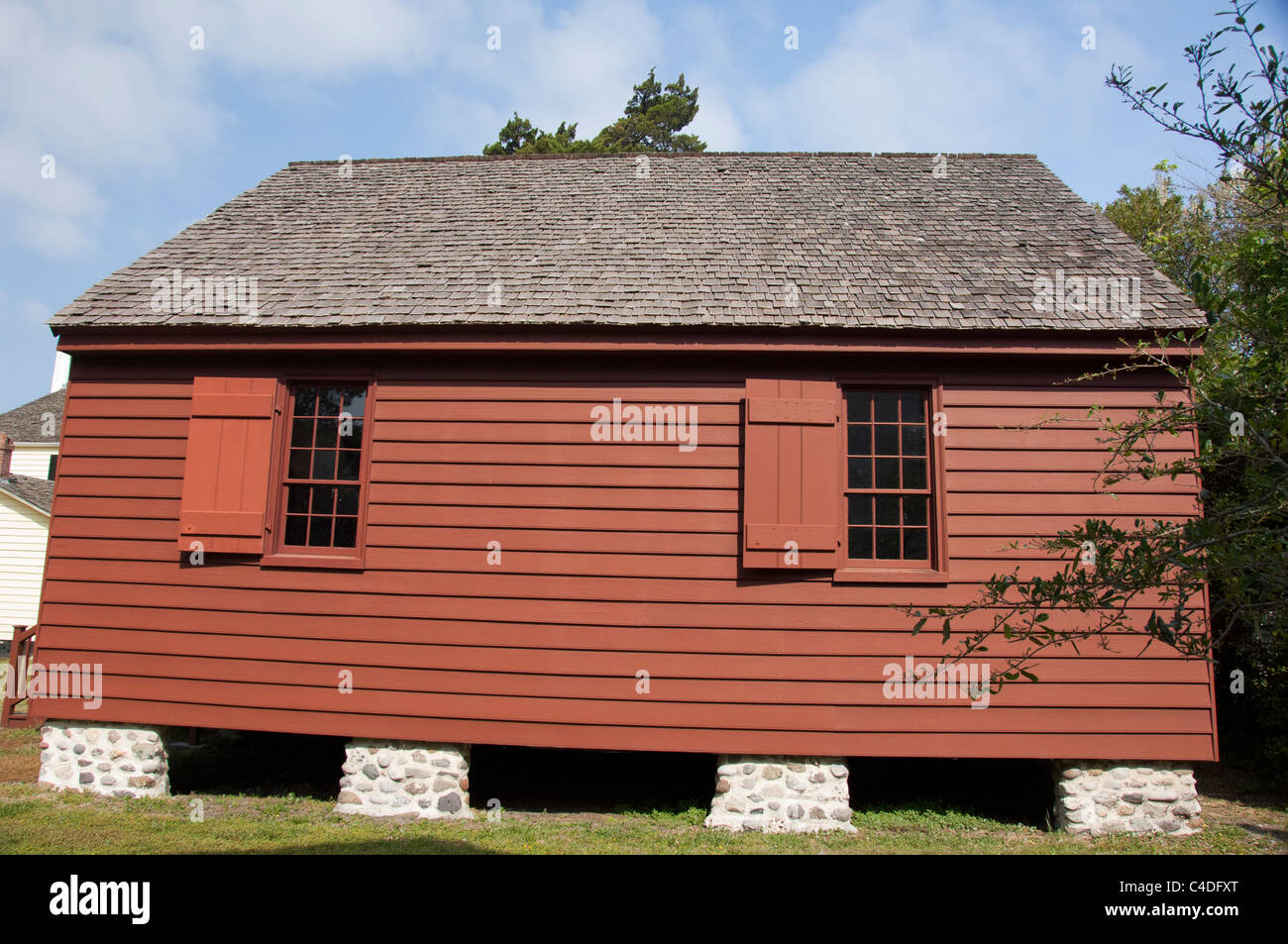 Caroline du Nord, de la mer de Beaufort. Site historique de Beaufort, Carteret County Court House, ch. 1796. Banque D'Images