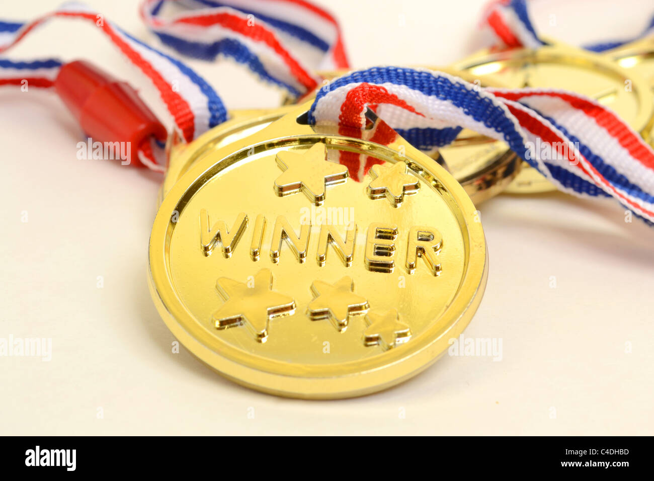Sport concept lauréats médaille d'or 1ère place win Jeux Olympiques 2012 Banque D'Images