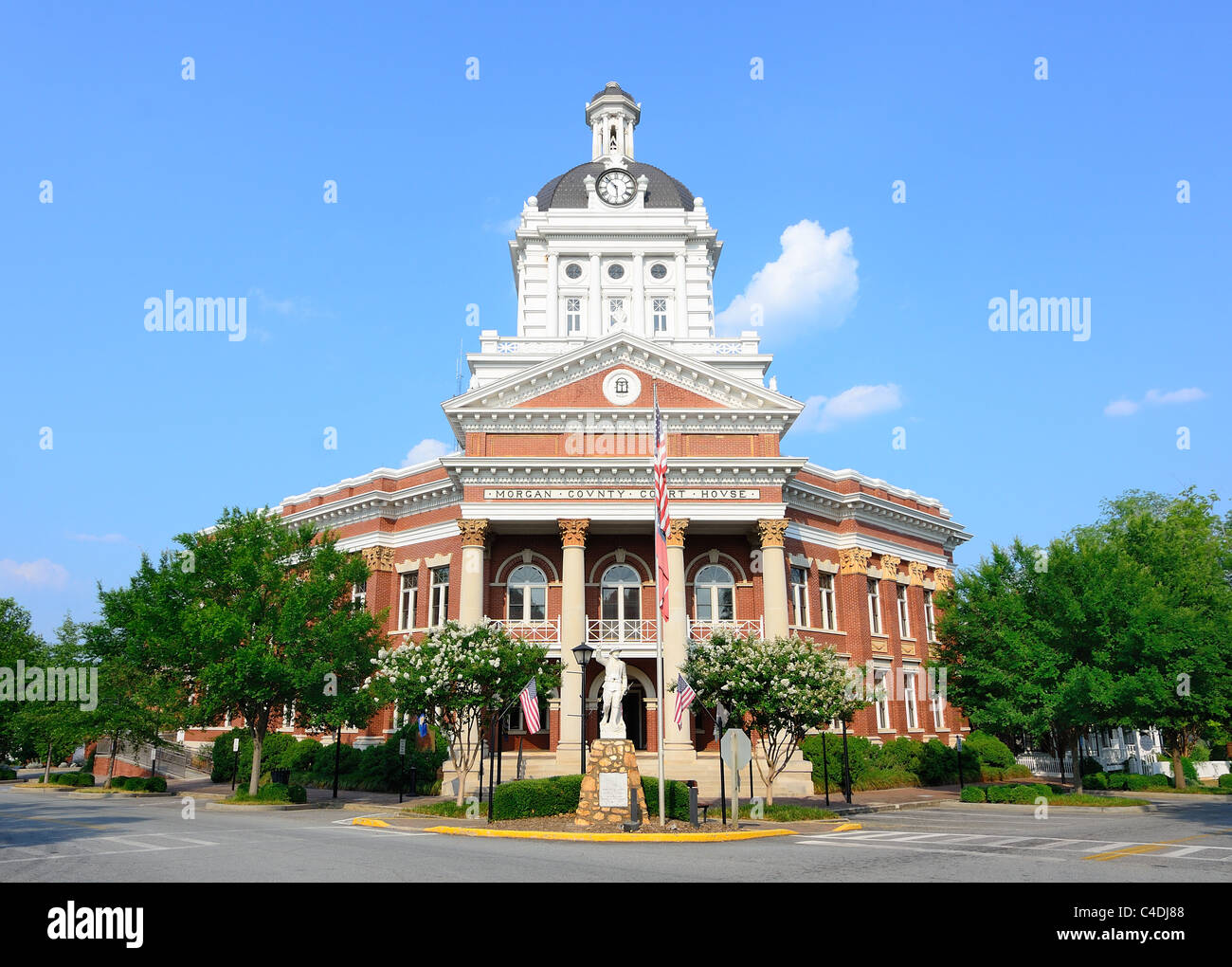 Morgan County Court House dans le comté de Morgan, la Géorgie. Banque D'Images