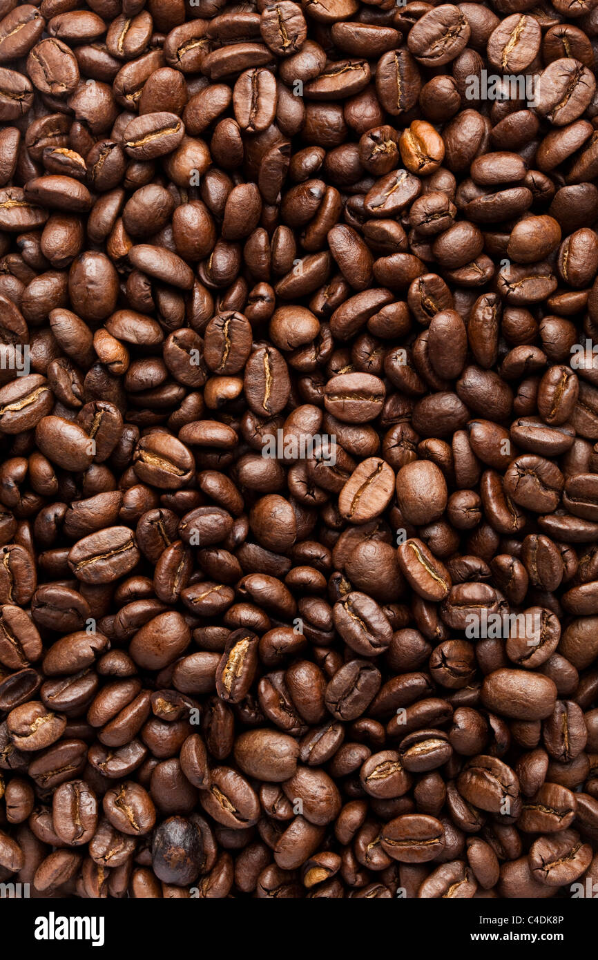 Grain de café pour le fond Banque D'Images