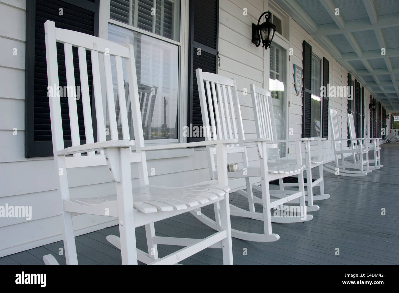 Caroline du Nord, de la mer de Beaufort. Thomas Duncan House, ch. 1849. Banque D'Images