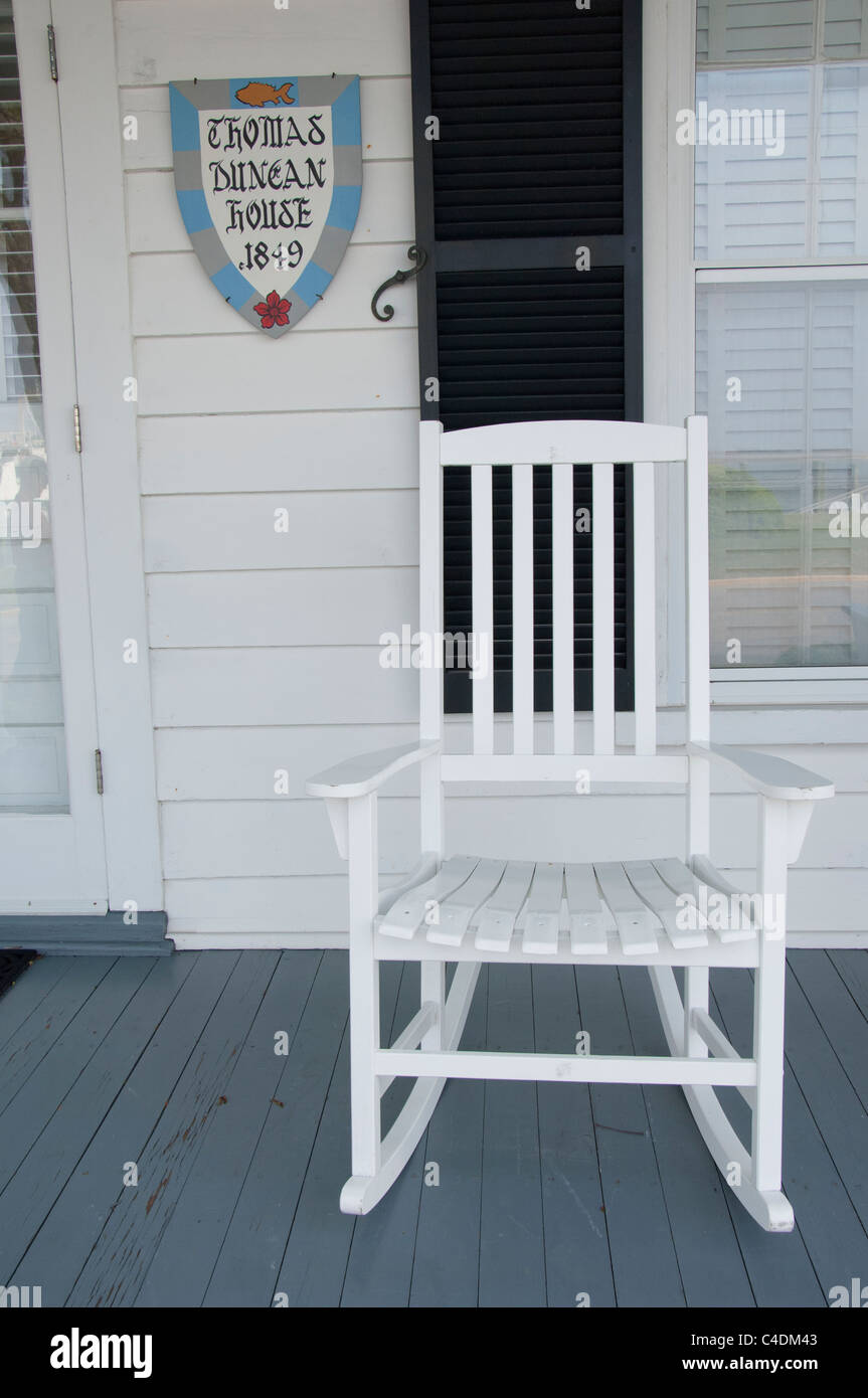 Caroline du Nord, de la mer de Beaufort. Thomas Duncan House, ch. 1849. Banque D'Images