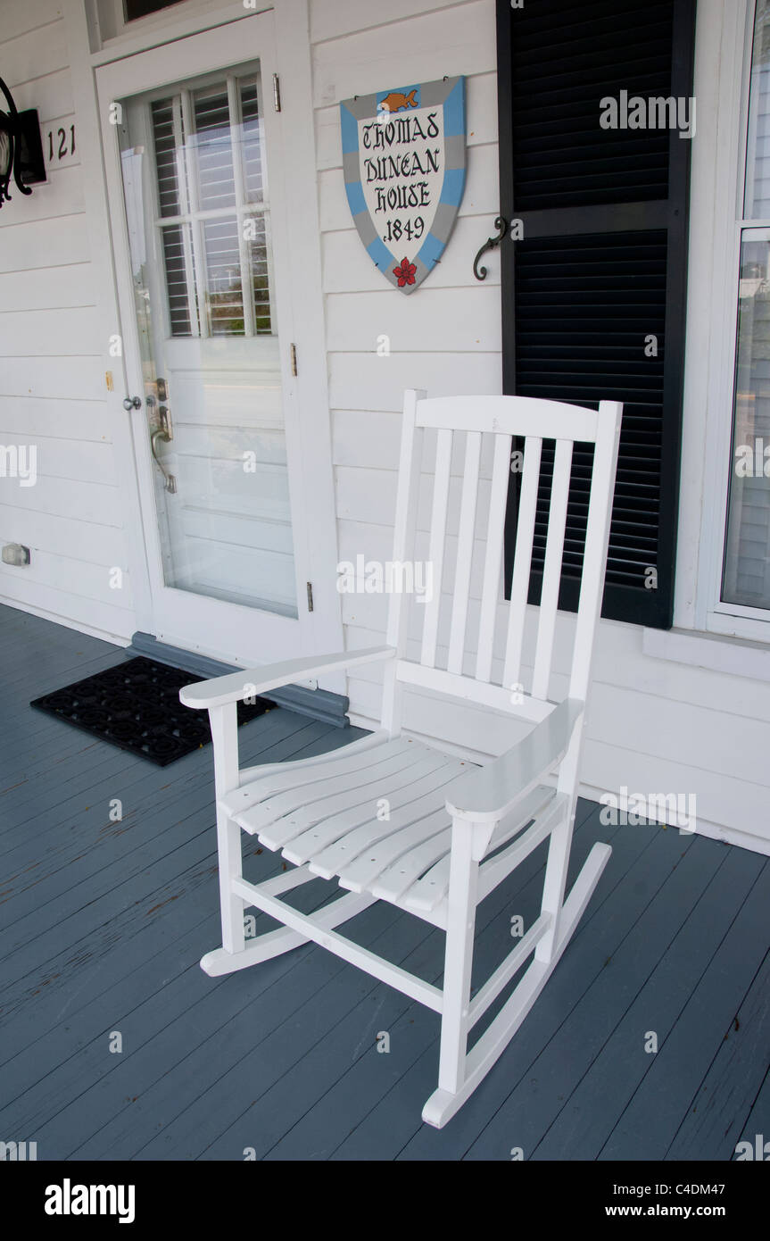 Caroline du Nord, de la mer de Beaufort. Thomas Duncan House, ch. 1849. Banque D'Images