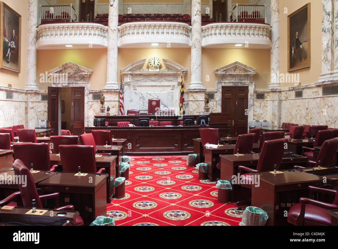 Interieur De La Maryland Du Senat Dans L Etat Chambre