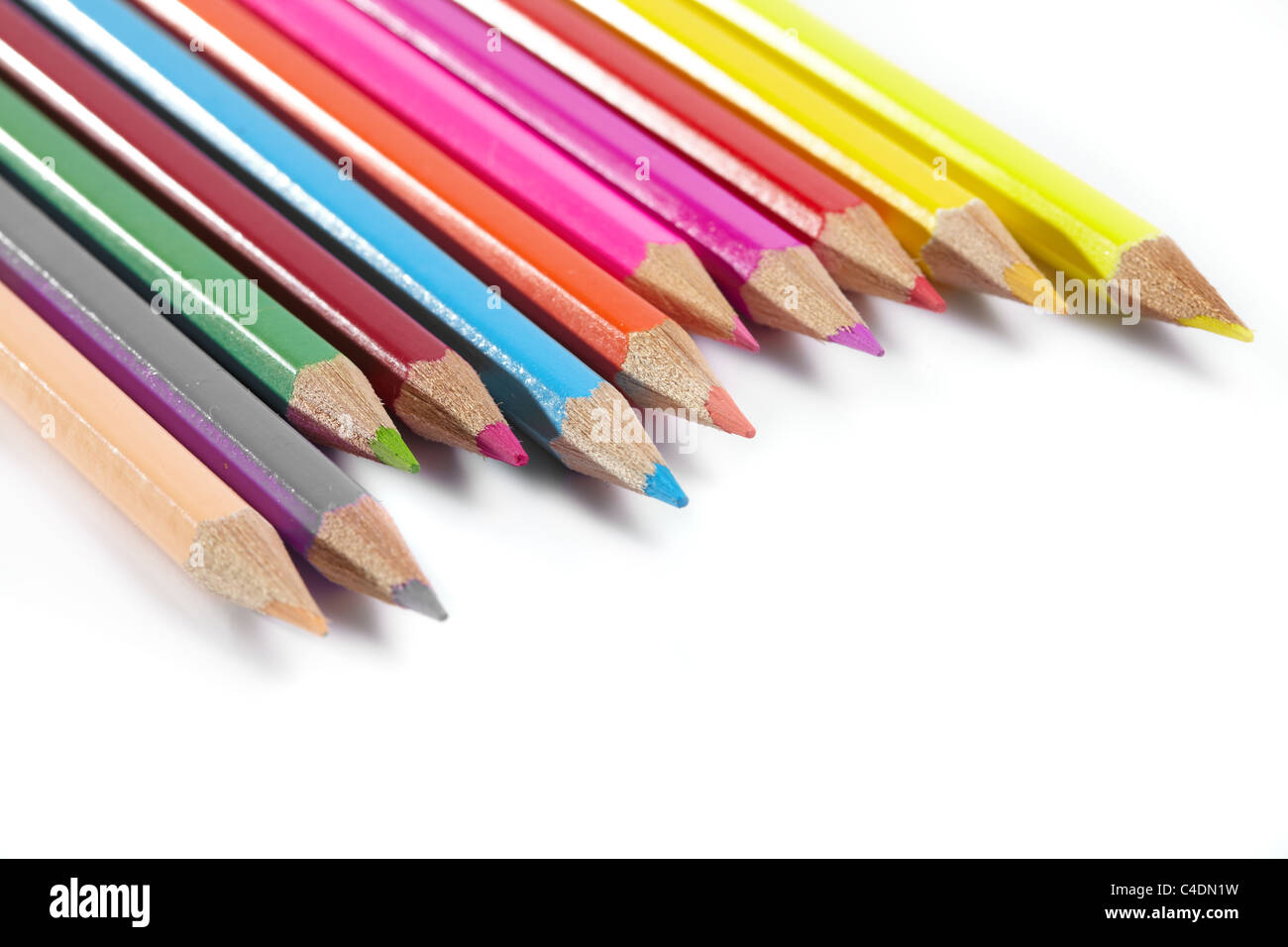 Crayons de couleur Banque D'Images