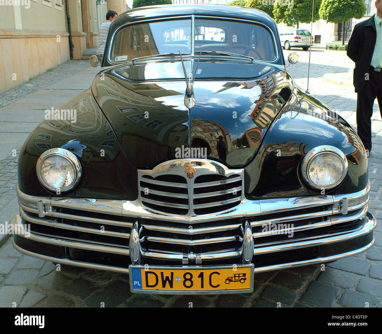 Packard vintage black car Banque D'Images