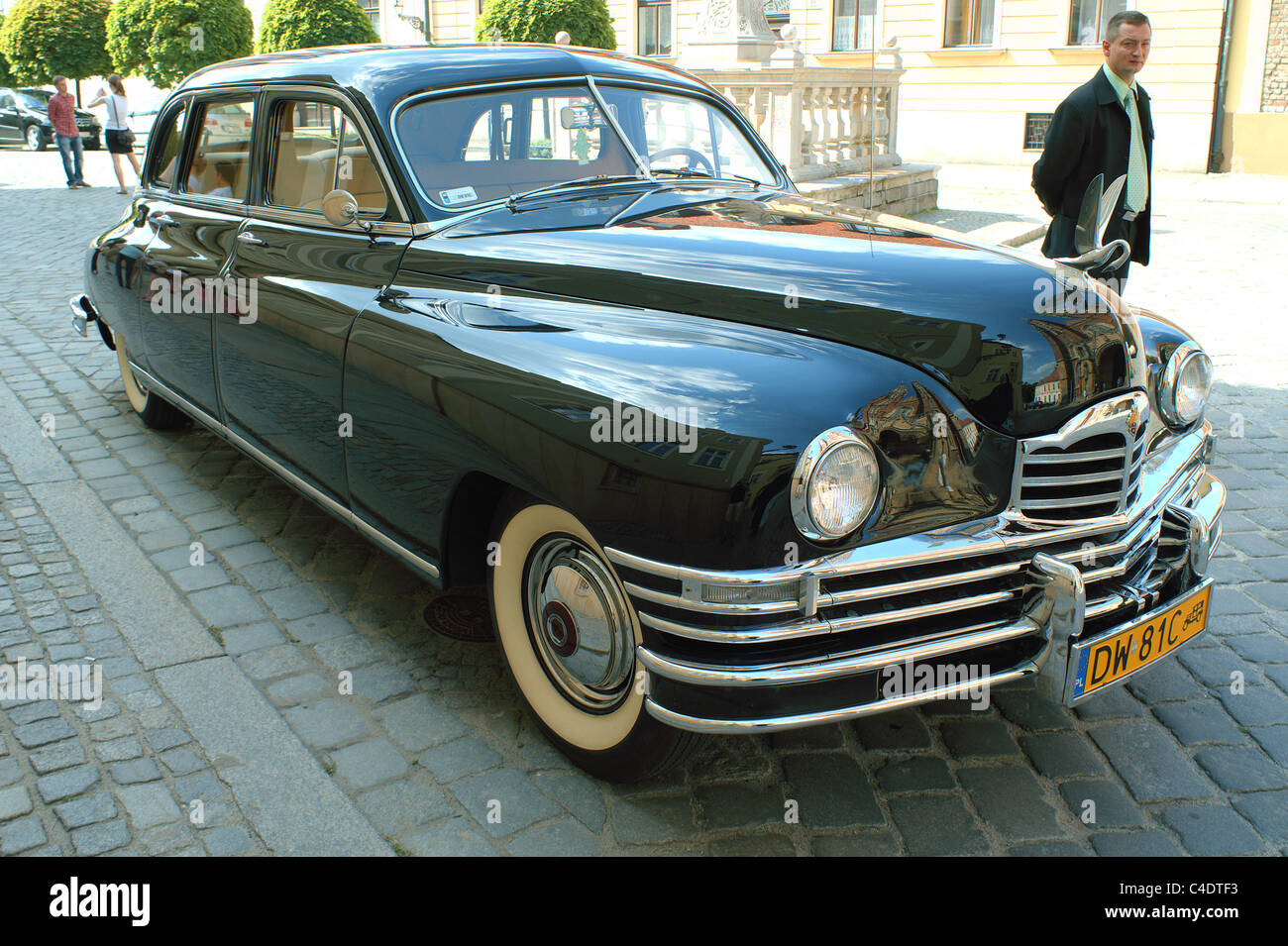 Packard vintage black car Banque D'Images