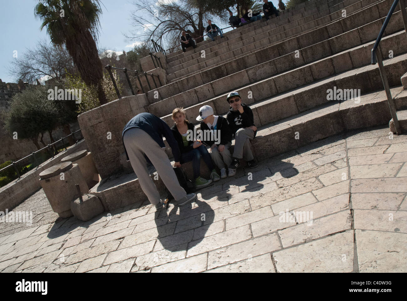 Jérusalem est une ville sainte pour les trois grandes religions abrahamiques-judaïsme, christianisme et islam. Banque D'Images