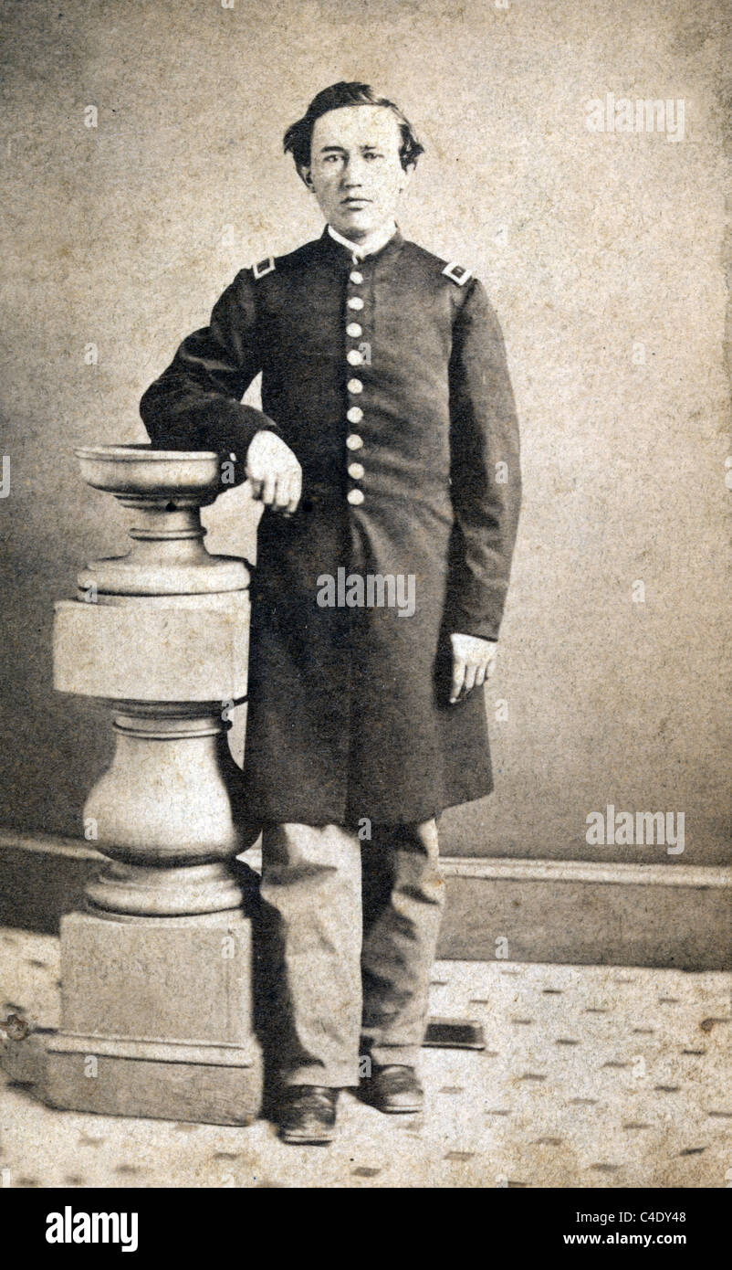 Portrait en pied d'un soldat de la guerre civile non identifiés Banque D'Images Portrait en pied d'un soldat de la guerre civile non identifiés Banque D'Images