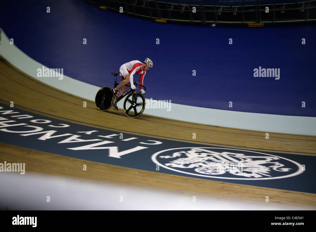 La Coupe du Monde de Cyclisme sur Piste Cyclisme Vélodrome de Manchester de la concurrence Février 2011 Banque D'Images