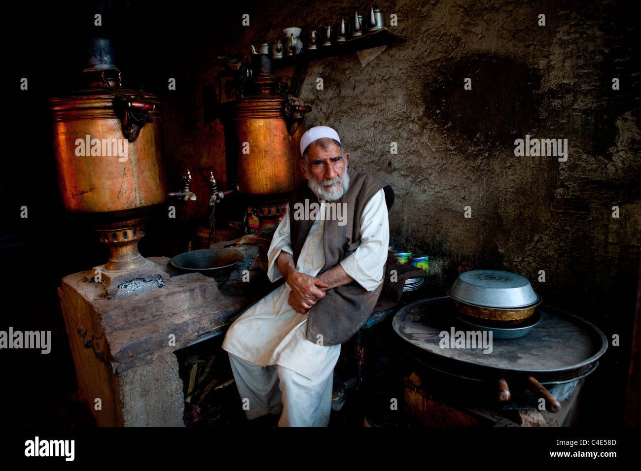 Plateau-shop en Afghanistan Banque D'Images