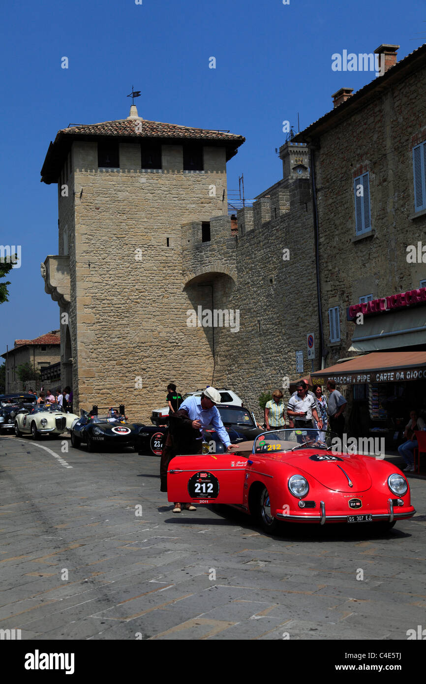 Mille Miglia en 2011, Porsche 356 speedster 1500 1955 Banque D'Images