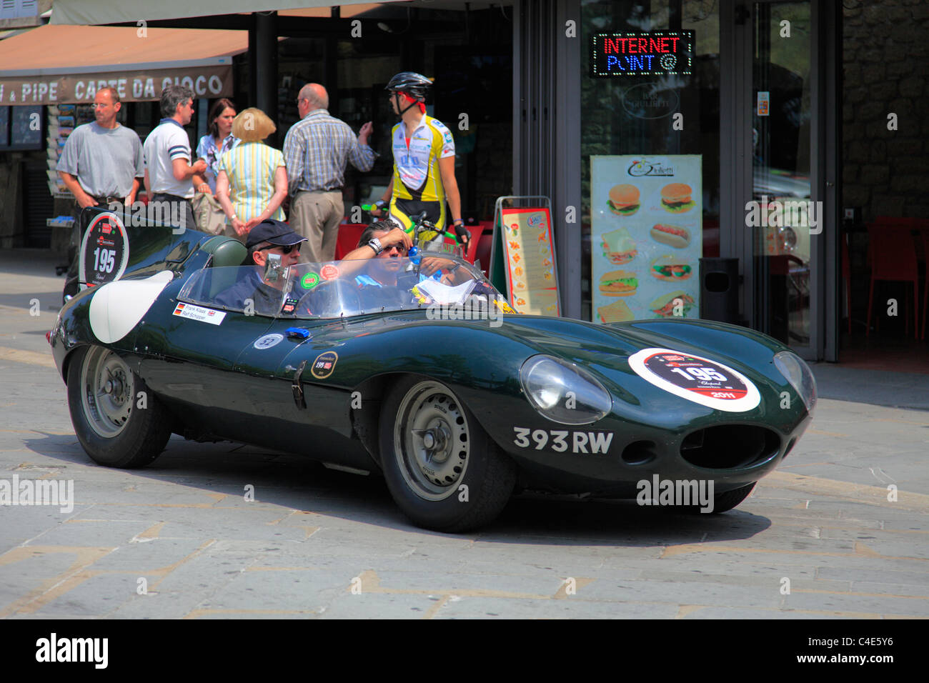 Mille Miglia 2011, Jaguar d-type 1956 Banque D'Images