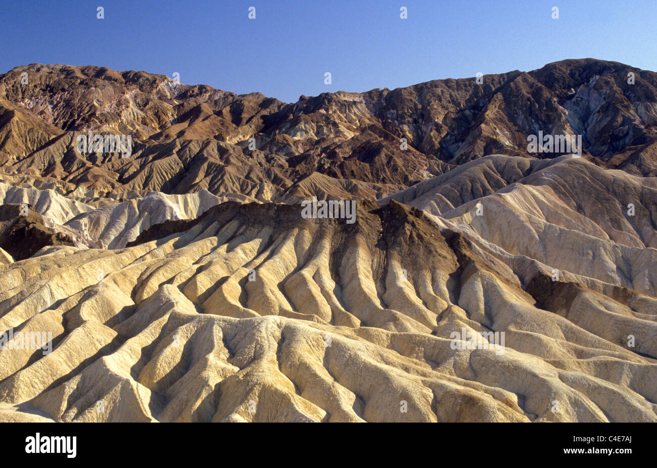 Death Valley National Park, Californie aux Etats-Unis Zabriskie Point Banque D'Images