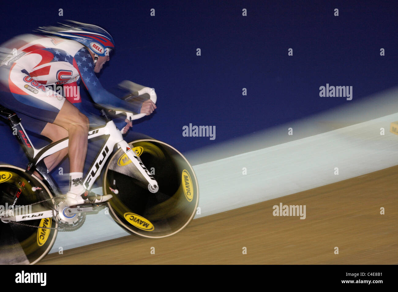 La Coupe du Monde de Cyclisme sur Piste Cyclisme Vélodrome de Manchester de la concurrence Février 2011 Banque D'Images