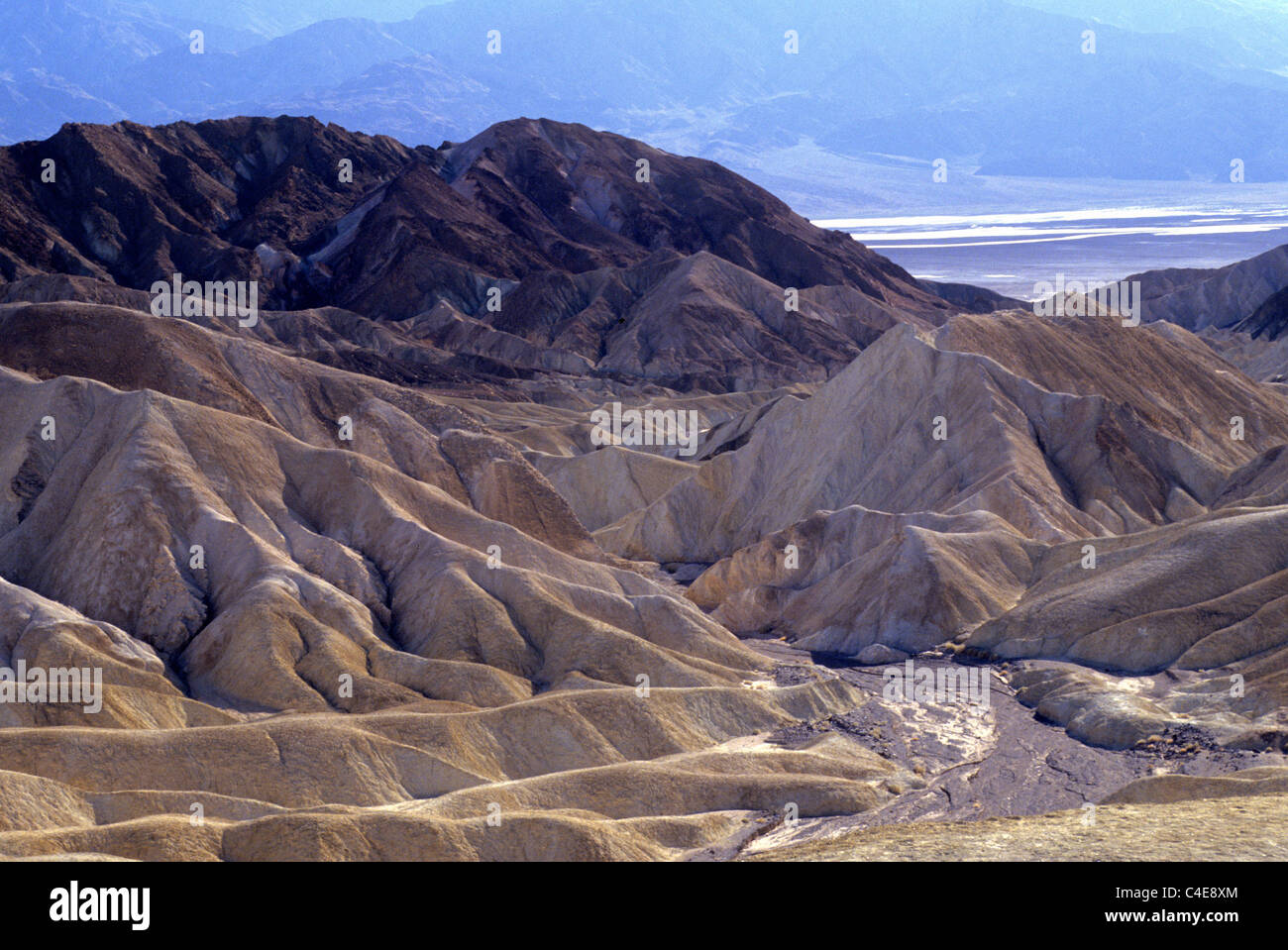 Death Valley National Park, en Californie aux Etats-Unis, Zabriskie Point Banque D'Images