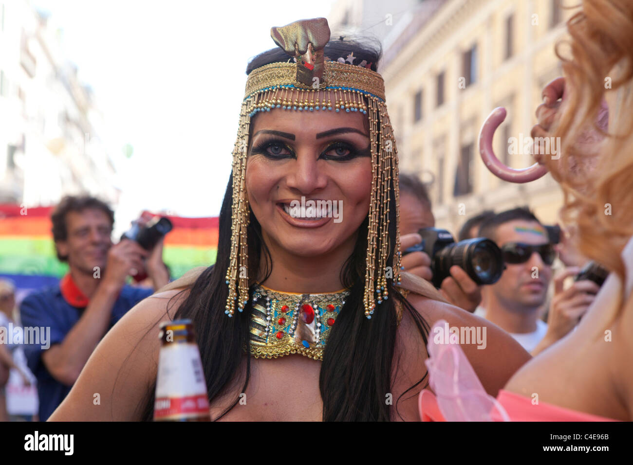 Carnavaliers à Rome Gay Pride mars, Rome, Italie. 11/6/2011 Banque D'Images