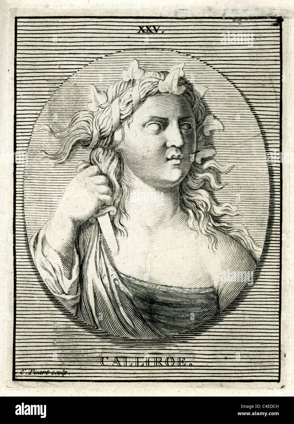 Portrait de classique (Callirrhoe Calliroe) dans la mythologie grecque, était un Callirrhoe naiad Banque D'Images Portrait de classique (Callirrhoe Calliroe) dans la mythologie grecque, était un Callirrhoe naiad Banque D'Images