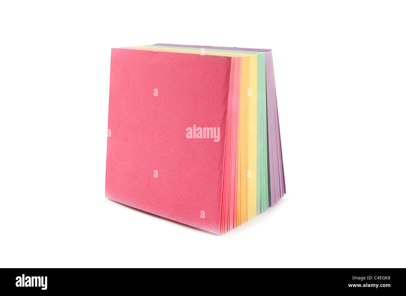 Sticky note isolé sur fond blanc Banque D'Images Sticky note isolé sur fond blanc Banque D'Images