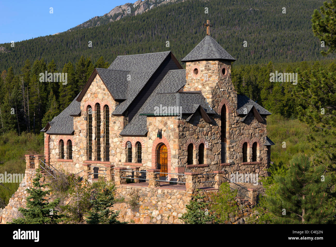 La chapelle de Saint-Malo à Allenspark Colorado Banque D'Images