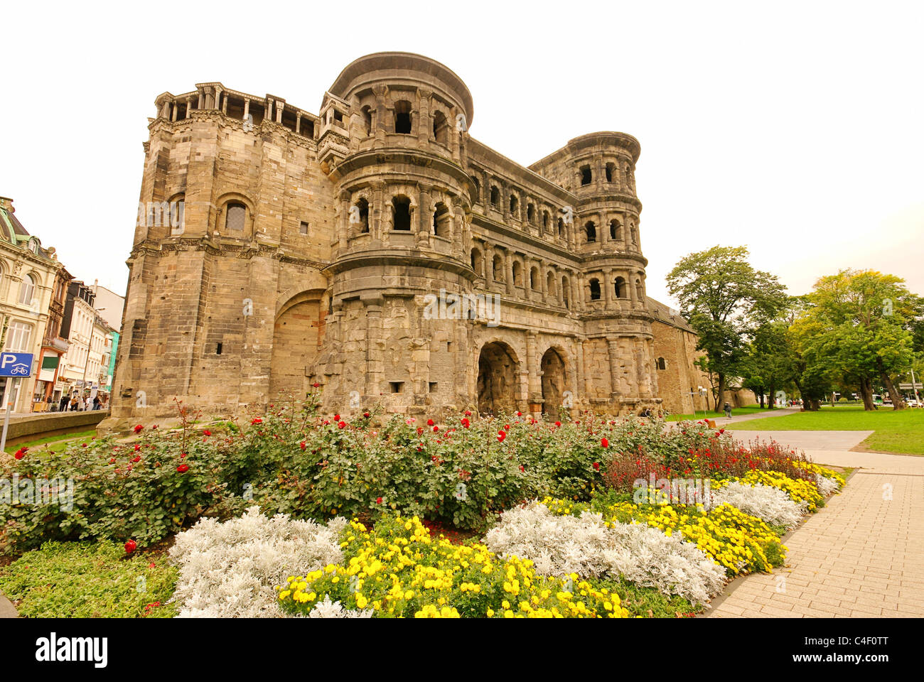 Porta Nigra de Trèves 03 Banque D'Images