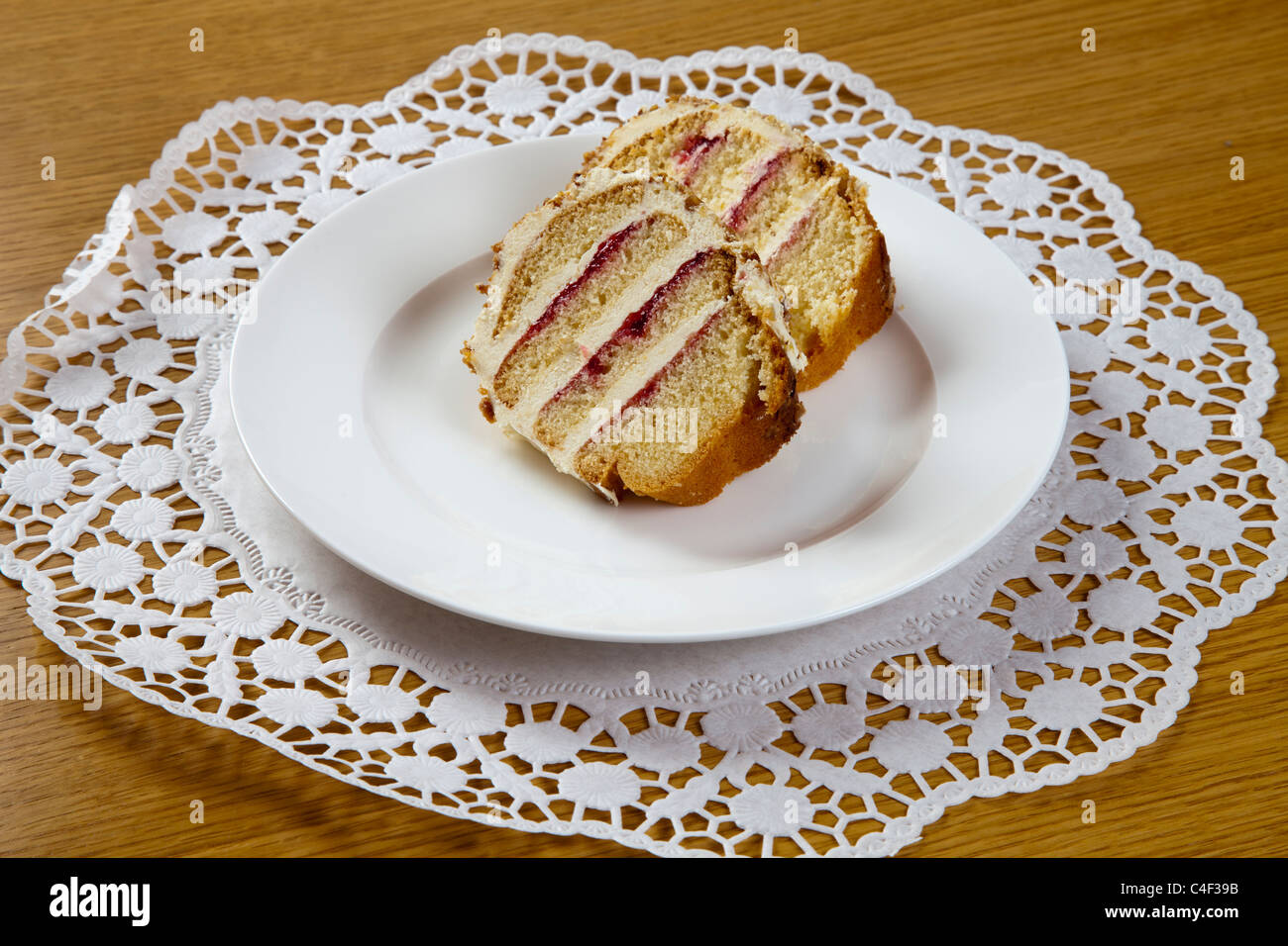 Morceaux de gâteau Banque D'Images